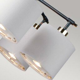 Luminosa Lighting Luminosa Balance 5 Light Multi Arm Pendant Ceiling Light, Black, Polished Nickel - thumbnail 4