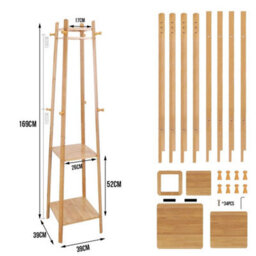 Entryway Coat Stand Rack Premium Coat Holder For Clothes Hat Bag For Multiuse - thumbnail 2