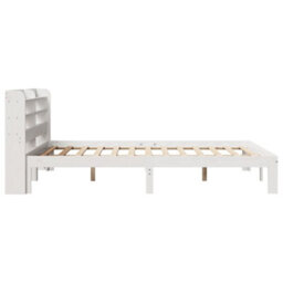 Walplus Bed Frame With Headboard Without Mattress White 140X200 Cm - thumbnail 5
