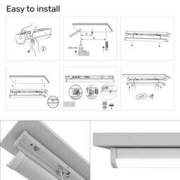 Paul Russells 5Ft Led Batten Lights, Switch Wattages 30W/60W, 3600/7200 Lumens, Ip20, Adjustable Cct 3 Colour, Pack Of 2 - thumbnail 5