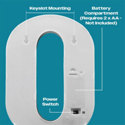 St Helens Home And Garden Battery Operated 3D Led Number 5 Light - thumbnail 6