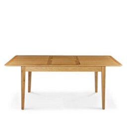 Alba Oak 120-160Cm Extending Table - By Roseland Furniture - thumbnail 1