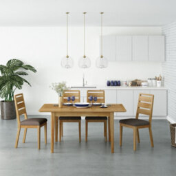 Alba Oak 120-160Cm Extending Table - By Roseland Furniture - thumbnail 2