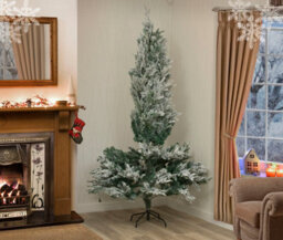 Garden Store Direct Lapland Snow Covered Pre-Lit Christmas Tree 8Ft Multicolour Leds - thumbnail 4
