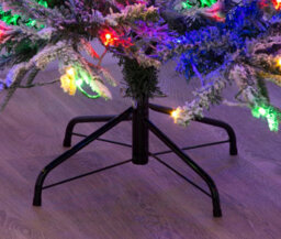 Garden Store Direct Lapland Snow Covered Pre-Lit Christmas Tree 8Ft Multicolour Leds - thumbnail 6