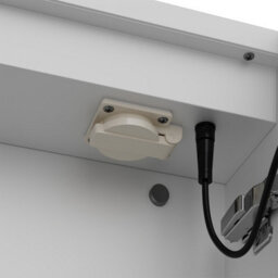 Thehotsale 3 Door Wall Mounted Bathroom Mirror Cabinet With Led And Shaver Socket - thumbnail 6