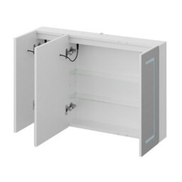 Thehotsale 3 Door Wall Mounted Bathroom Mirror Cabinet With Led And Shaver Socket - thumbnail 5