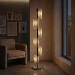Garden Greatness Modern Acrylic Floor Lamp Six Lights - thumbnail 1