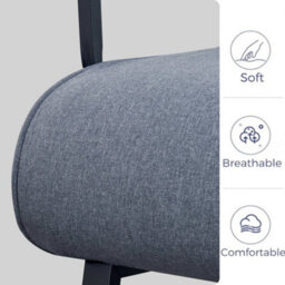 65Cm Grey Folding Sofa Bed Sleeper Bed Chair Convertible Adjustable Armchair Pillow - thumbnail 2
