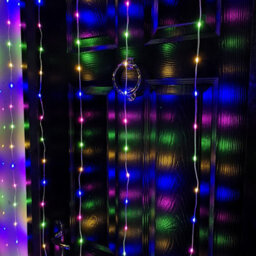 Samuel Alexander 2.1M 300 Led Indoor Outdoor Party Curtain Christmas Lights In Multi Coloured - thumbnail 4