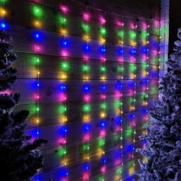 Samuel Alexander 2.1M 300 Led Indoor Outdoor Party Curtain Christmas Lights In Multi Coloured - thumbnail 6