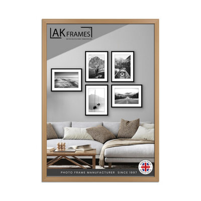 AK Frames A1 Classic Country Pine Modern Picture Frame - Poster Frame For Photos, Prints And Wall Art - Elegant Home Decor - image 1