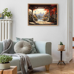 AK Frames A1 Classic Country Pine Modern Picture Frame - Poster Frame For Photos, Prints And Wall Art - Elegant Home Decor - thumbnail 5