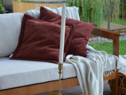 Impact Furniture Garden Armchairs Set 2 Chairs Outdoor High Back Wooden Frame Cream Cushion Cozy - thumbnail 9