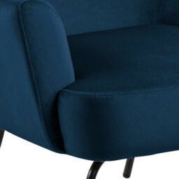 Furniture To Go Melissa Lounge Chair In Navy Blue - thumbnail 8