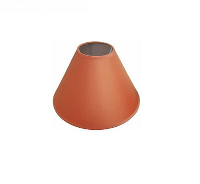 "9"" Cotton Coolie Lampshade - Terracotta"