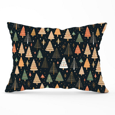 Warren Reed Designer Boho Inspired Christmas Trees Cushions 33Cm X 48Cm - image 1