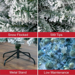 The Christmas Workshop 72069 6Ft Snowy Cone Artificial Christmas Tree - thumbnail 3