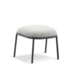 1001 X1 Dark Grey Bouclé Lounge Chair Stool, Footrest, Ottoman - thumbnail 2