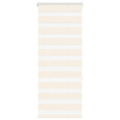Berkfield Zebra Blind Marble Beige 55X150 Cm Fabric Width 50.9 Cm Polyester - image 1