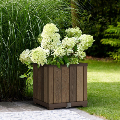 Keter Signature Square Plastic Resin Planter 81L - image 1
