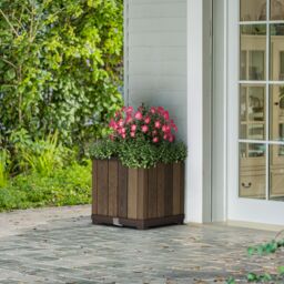 Keter Signature Square Plastic Resin Planter 81L - thumbnail 3