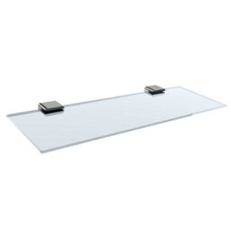 Plum&clay Vera Bathroom Wall Mounted Gallery Glass Shelf (W)52Cm