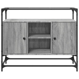 Berkfield Sideboard With Glass Top Grey Sonoma 98X35X81 Cm Engineered Wood - thumbnail 4
