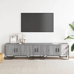 Berkfield Modern Tv Cabinet Grey Sonoma 180X34X41 Cm Engineered Wood - thumbnail 3