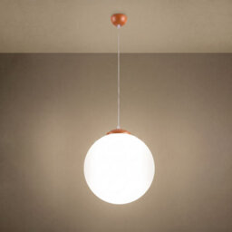 Sollux Lighting Ugo Steel/glass Red Ochre 1 Lights Minimalist Pendant Lamps - thumbnail 3