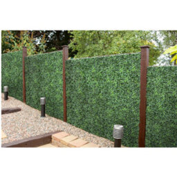 Pack Of 12 Best Artificial Boxwood Hedging Mats 50Cm X 50Cm (3 Square Metres) Privacy Garden Screen - thumbnail 4