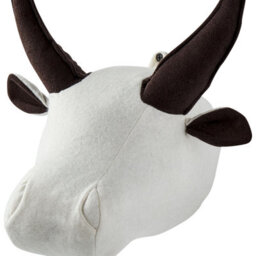 Beliani Kids Wall Decor Bull Geoffrey Cotton 24 Cm White - thumbnail 6