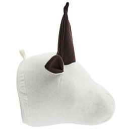 Beliani Kids Wall Decor Bull Geoffrey Cotton 24 Cm White - thumbnail 5