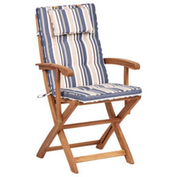 Beliani Garden Dining Set 8 Seater Maui Ii Multicolour Acacia Wood With Cushions - thumbnail 6