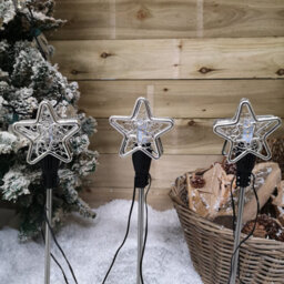 Samuel Alexander Set Of 3 Christmas Star Flashing Warm White Led Connectable Pathfinder Lights - thumbnail 9