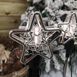 Samuel Alexander Set Of 3 Christmas Star Flashing Warm White Led Connectable Pathfinder Lights - thumbnail 8