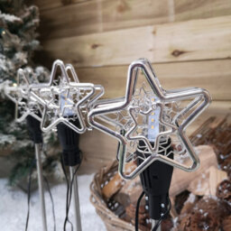 Samuel Alexander Set Of 3 Christmas Star Flashing Warm White Led Connectable Pathfinder Lights - thumbnail 7