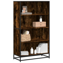 Berkfield Bookcase Smoked Oak 80.5X35X139 Cm Engineered Wood - thumbnail 1