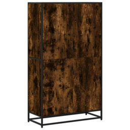 Berkfield Bookcase Smoked Oak 80.5X35X139 Cm Engineered Wood - thumbnail 6