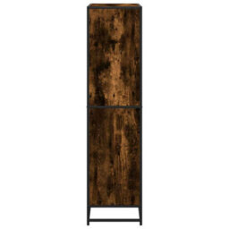 Berkfield Bookcase Smoked Oak 80.5X35X139 Cm Engineered Wood - thumbnail 5