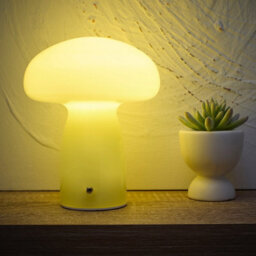 K Living Cory Lemon Elegant Mushroom Shaped Glass Recharge 2W Led Lamp In 7 Stylish Colours - thumbnail 2