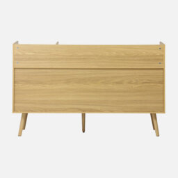 Sweeek - 130Cm Vintage Vinyl Furniture Xl With  Wood Effect Dune Natural 130X50X80 Cm - thumbnail 2