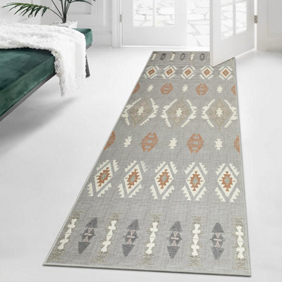 Oxford Homeware Printed Rug, Non-Slip Pet Friendly, Living Room Rugs And Hallways Runner, (Nova, 80X300Cm)