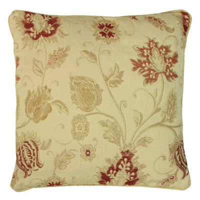 Paoletti Zurich Floral Jacquard Feather Rich Cushion - image 1