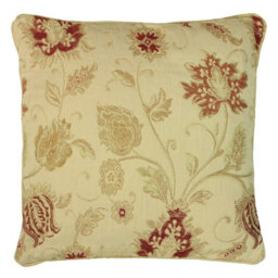 Paoletti Zurich Floral Jacquard Feather Rich Cushion - thumbnail 1