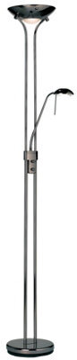 Luminosa Lighting Luminosa Rome Mother And Child Floor Lamp Black Chrome, Opal Glass, E27 - image 1