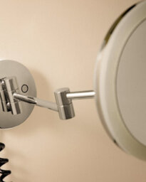 Cosmic Magnifying Mirror, Wall Mounted, X5, Adjustable Led Light, Matt Black, Architect Collection (4,5W 100-240V) - thumbnail 2