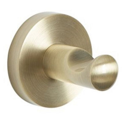 Homestylestore Antique Brass Bathroom Single Wall Mounted Bath Robe Or Towel Hook Holder - image 1