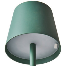 Beliani Green Painted Iron Floor Lamp - Slim Indoor And Sheltered Outdoor Lamp With Touch Switch And Usb - 131Cm - thumbnail 5
