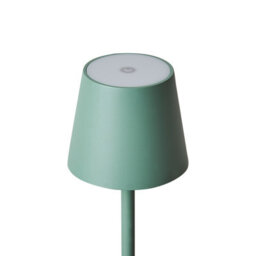 Beliani Green Painted Iron Floor Lamp - Slim Indoor And Sheltered Outdoor Lamp With Touch Switch And Usb - 131Cm - thumbnail 4